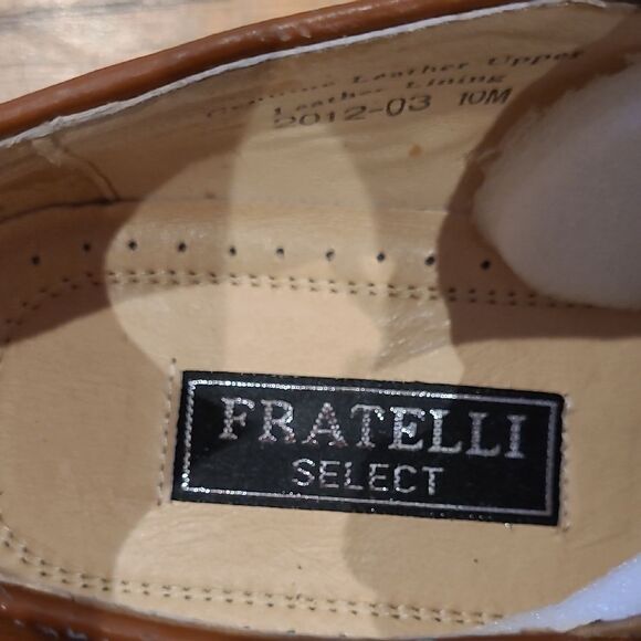 Men's Brown Leather Dress Shoes - Picture 2 of 11